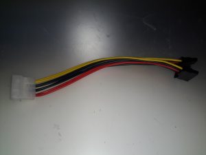 Molex to Dual SATA Power