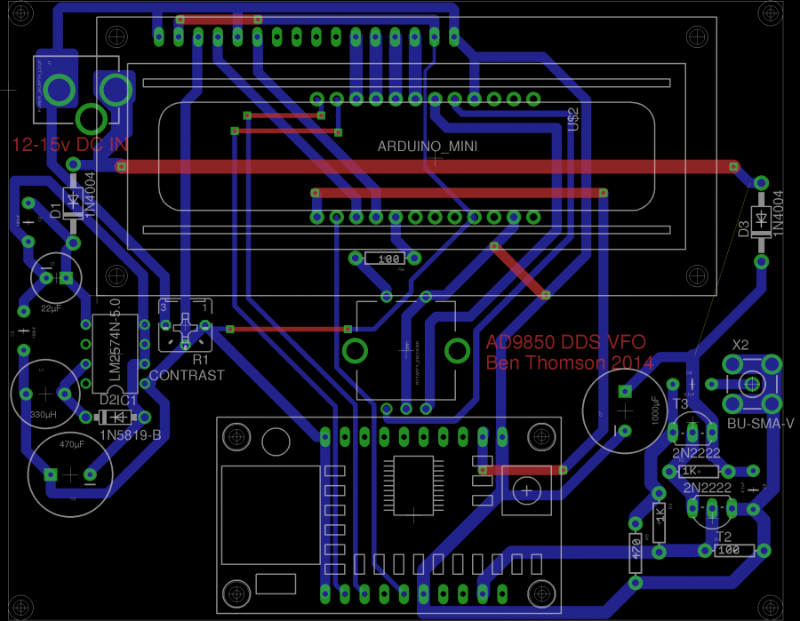 AD9850 VFO Board – Experimental Engineering