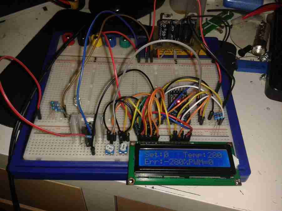 12v Temperature Controlled Soldering Iron Experimental Engineering Circuit Diagram