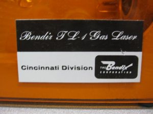 Closeup of Bendix JL-1 Label