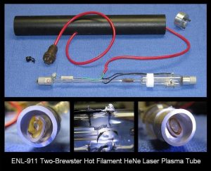 ENL-911 Two Brewster Hot Filament He-Ne Laser Plasma Tube