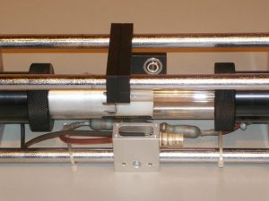Iodine Stabilized HeNe Laser Resonator - Visible Portion of Two-Brewster He-Ne Laser Tube