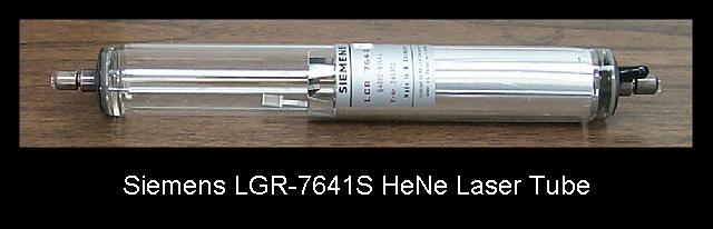 Siemens LGR-7641S He-Ne Laser Tube