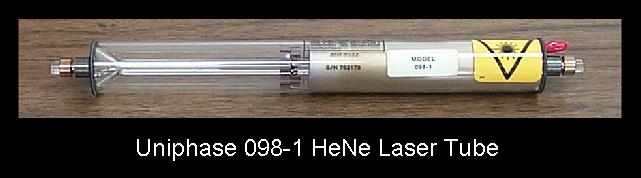 Uniphase 098-1 He-Ne Laser Tube