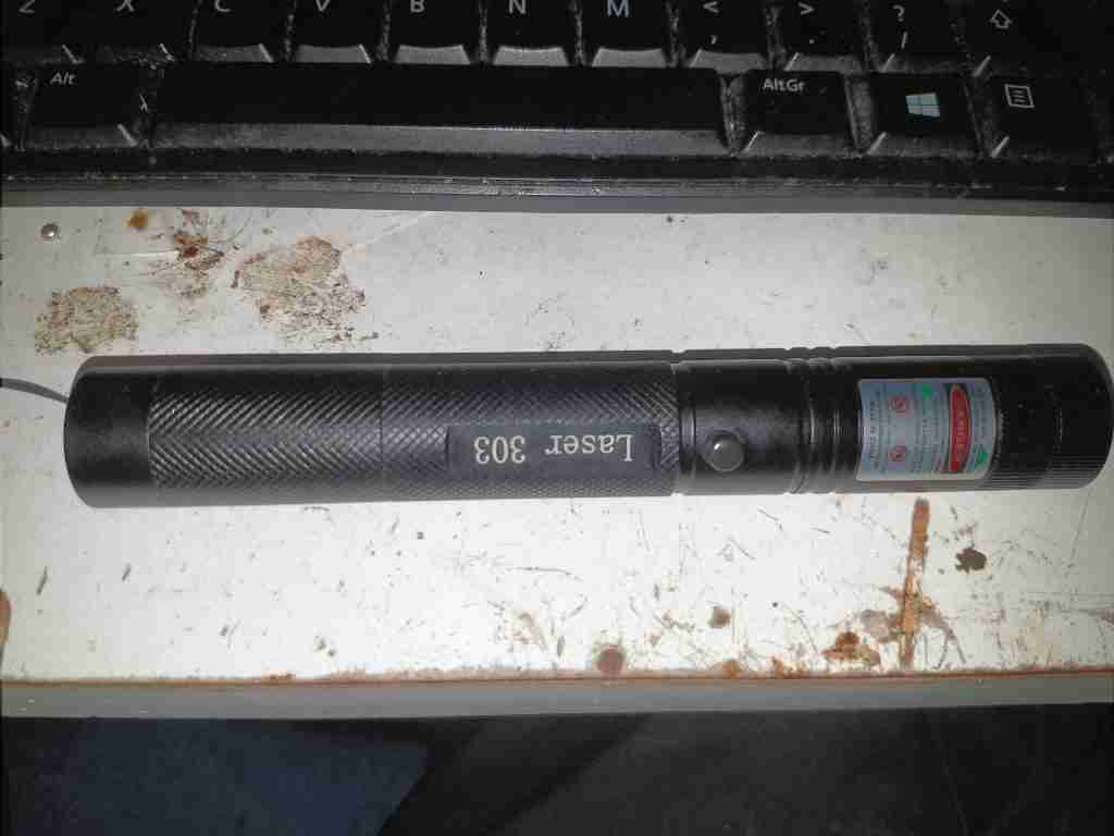 eBay Green Laser Pen Unexpected High Power Experimental Engineering