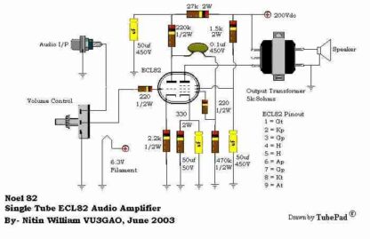 Simple Tube Guitar Amp Schematics