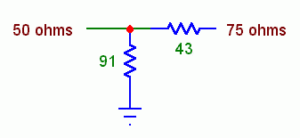 Matching Pad Schematic